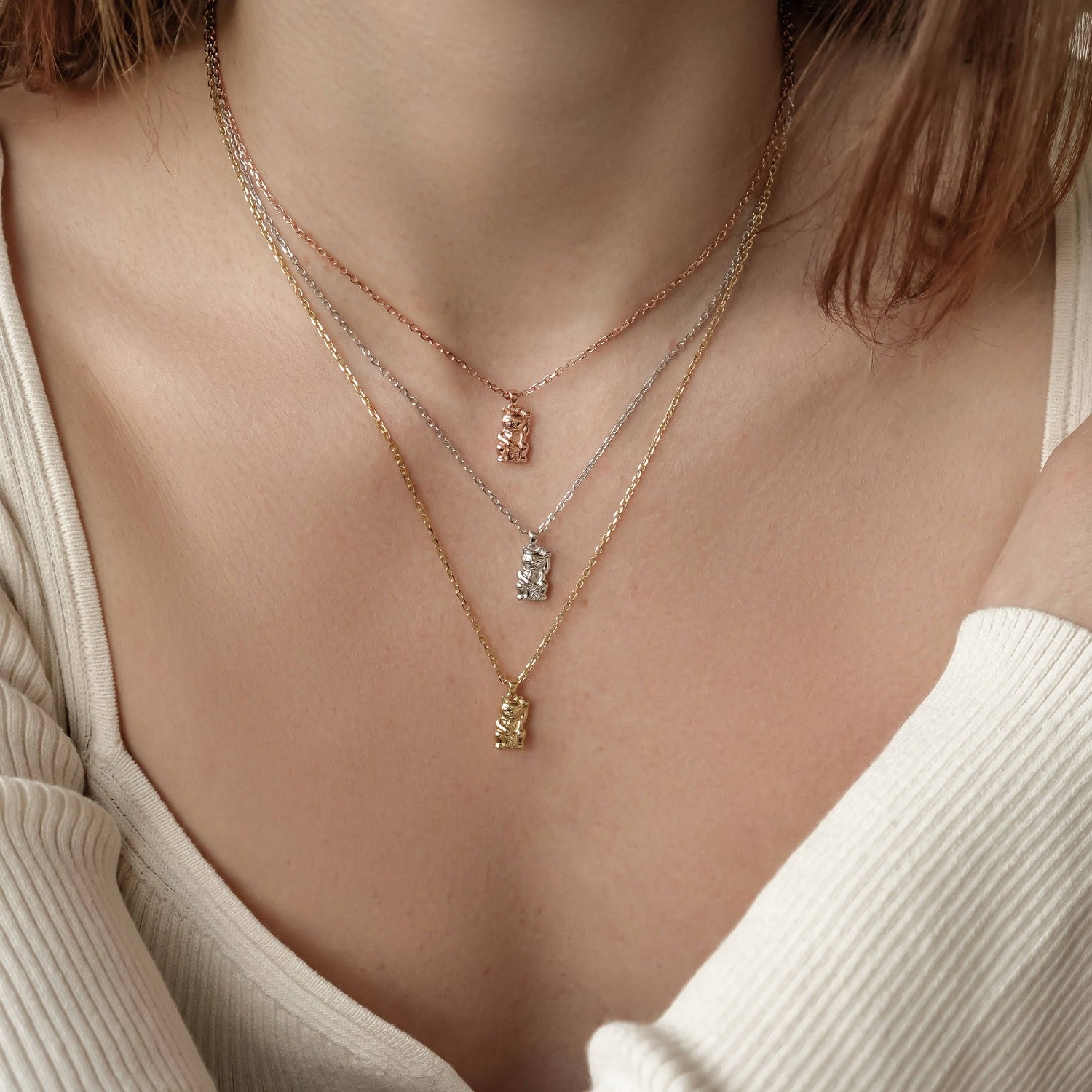 Collier Pendentif Lucky Chat Sterling Argent